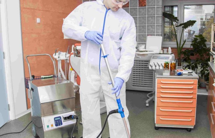 cleaning of dental office